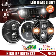 CO LIGHT Fari LED da 7 pollici Sostituzione DRL e indicatori di direzione ambra D0T E9 per fari
