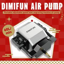 DIMIFUN Pompa laser portatile Air Assist, adatta per macchine da taglio e incisione laser, con portata regolabile di 60 l/min
