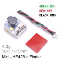 Nowy Mini wykrywacz JHE42B-s 5V Super głośny Tracker z brzęczykiem 100dB z Alarm dźwiękowy LED do kontroler lotu dronów wyścigowych FPV