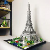 Knew Built 3 Size Choice Paris Eiffel Tower Micro Mini Building Blocks Toy France’s Pride Collectible Decoration and Gift-Worth