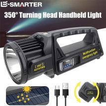 P50 ricarica solare portatile potente torcia a LED proiettore portatile faretto ricaricabile USB torcia impermeabile