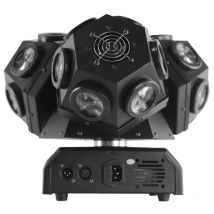 LED 180W 3 teste Luce laser Testa mobile Fascio di illuminazione RGB Scuotendo la luce rotante della fase per KTV Bar DJ Disco House Party Show
