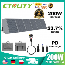 Ctolity 400 W / 200 W / 100 W / 54 W / 36 W / 21 W Solarladegerät, tragbares wasserdichtes faltbares Solarpanel für Camping-Wohnmobil-Gartendach