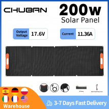 Panel słoneczny SP200 200W, przenośny, 17.6V, składany, elastyczny generator słoneczny, ładowarka słoneczna, zasilanie awaryjne do kempingu, kampera.