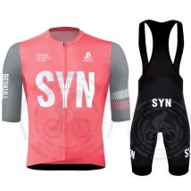 2025 SYN Cycling Jersey Men's Sports Set Summer Bike Jersey Mtb Cycle Wear Bib Shorts Short Sleeve Sets Maillot Ciclismo Hombre