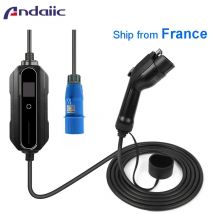 Caricatore 32A Caricatore rapido EV Spina CEE Auto elettrica Portatile Uso domestico Tipo 2 Tipo 1 7KW Wallbox monofase