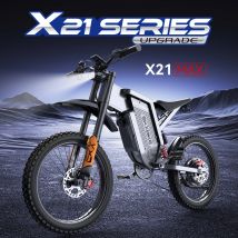 EKX X21 Max Elektromotorrad E-BIKE 3000W Bürstenloser Getriebeloser Motor, 60V 30Ah Akku, 85km/h, Erwachsenen-Offroad-E-Bike