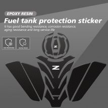 Misura Per KAWASAKI Z400 Z650 Z900 Resina Epossidica 3D Moto Rilievo del Carro Armato Della Protezione Sticker Fish Bone Decal