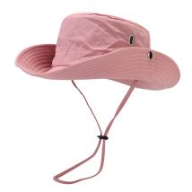 Damen Outdoor Reise Sonnenhut Sommer UV-Schutz Breite Krempe Panama Safari Jagd Wandern Eimer Hut Mesh Fischer Hut