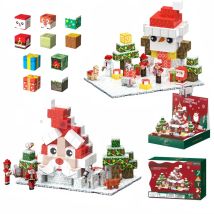 2025 ​ Kreative Weihnachten Magnetische Fliesen Bausteine MOC Modell Ziegel Kreative Spielzeug STEM Geschenk Für Kinder Geburtstag Geschenk ​