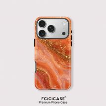 Fcicicase For Magsafe Wireless Charge Phone Case For iPhone 13 12 11 16 17 Air 15 Plus 14 Pro Max Soft Magnetic Marble Cover