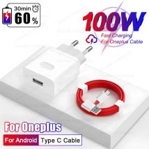 Per OnePlus Caricabatterie 100W SuperVOOC Caricabatterie veloci per OnePlus 13 12 11 10 Pro Nord CE4 CE3 Lite OPPO Realme 80W Cavo USB tipo C