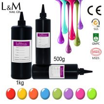 L&M Bulk Gel Nail Polish Semipermanent UV Led Esmaltes Glitter Nail Art Top Base Coat Gel Varnish Wholesale Gel Polish