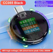 48V 12A Type-C PD3.1 Tester wykrywania ładowarki DC Cyfrowy miernik napięcia prądu Power Bank Miernik pojemności Amper Detector CC085 Monitor
