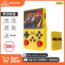 Retro R36S 256G Console di gioco portatile Sistema Linux Schermo IPS da 3,5 pollici Lettore video tascabile portatile 2 Joystick 128G 64G Regalo per bambini
