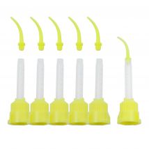 50 teile/los Dental Mischen Tipps Abdruck Materialien Labor Prothese Labor Farbe Rohre Einweg Silikon Gummi