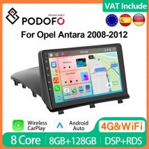Podofo 4G CarPlay Android Radio per Opel Antara 2008-2012 come lettore multimediale 2din GPS unità principale stereo Ai Voice Car Radio IPS
