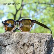 CRIXALIS Fashion Polygon Sunglasses Women Men Vintage Round Rivet Sun Glasses Anti-glare Driving Shades Female UV Protection