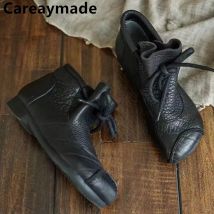 Careaymade-Echt leder Damenschuhe Kunststil Kuh sehnens ohle Single Toe Layer Rindsleder Hand und