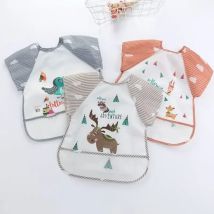 0-3Y Jungen Mädchen Spucktuch Wasserdicht Essen Kittel Säugling Kleinkind Baby Cartoon Ärmellose Kunst Schürze Tier Kittel Weiche Baby Lätzchen