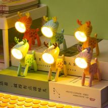 Mini Led Nacht Lichter Klapp Schreibtisch Lampe Cartoon Nette Haustier Hund Deer Form Nachthimmel Einstellbar Kinder Schlafzimmer Nacht Dekor Geschenk