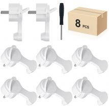 2/6/8pcs Schuko Plug, Extra Flat Earthing Contact Angle Plug with Folding Handle, 250V Power plug Connector Euro Plug,