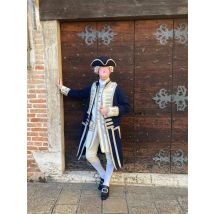 Britisches Kolonialkostüm der 1800er Jahre, königliche Marine, Admiral, James, Norrington, Militäruniform, historischer, revolutionärer Kriegskostümanzug