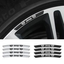 4 stücke Auto Emblem Radnabe Aufkleber Reifen Felge Abzeichen Aufkleber Dekoration Zubehör Für JEEP Grand Cherokee Renegade Compass Wrangler