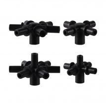 30 Pz 6 Millimetri Interfaccia 4/5/6/7 Vie Multi-giunto Tubo Deviatore Connettore Acqua Giardino Tubo di Irrigazione Accessori di Collegamento