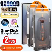 2 szt. Ultra przezroczystego szkła hartowanego do Samsung Galaxy S25 S24 S23 Ultra S22 S21 Plus S25 Edge S24 S23 FE Bezpyłowy ochraniacz ekranu