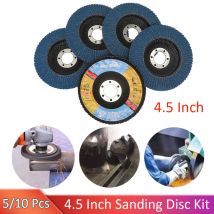 4.5''115mm Metal Sanding Flap Discs Angle Grinder Wheels Blade 40/ 60/80/120grit Flap Sanding Disc For Car Metal