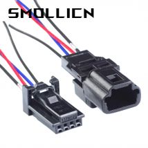 1 Satz 4-polige AMP 1379658-1 Automotive-Steckverbinder in Schwarz, 1379658 CONN PLUG HSG Gehäuse, Stecker und Buchse mit 15 cm langen Kabeln