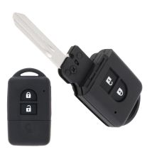 Custodia per chiave per auto Custodia per chiave remota per auto intelligente a 2 pulsanti adatta per Nissan Micra X-Trail Qashqai Note Duke Juke Parthfinder