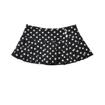 YENKYE Cool Girl Sexy Low Waist Polka Dot Mini Skirt For Women American Retro Pleated Summer Skirts Y2K saia