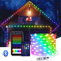 USB Dekorative String 20m 10m Led Lichterkette Urlaub RGBIC Bluetooth Lampe Girlande Für Weihnachten Baum Hochzeit Party dekoration