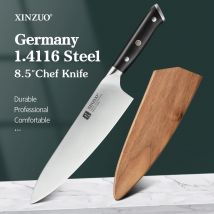 XINZUO coltello da cuoco da 8.5 pollici coltello da cuoco tedesco in acciaio inossidabile 1.4116 lama per affettare la carne coltelli da cucina affilati come un rasoio strumenti manico in ebano