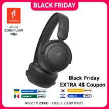 1More HQ20 SonoFlow MINI Protezione dell'udito Cuffie on-ear wireless Bluetooth 5.3 65 ore di riproduzione Cuffie con ricarica rapida