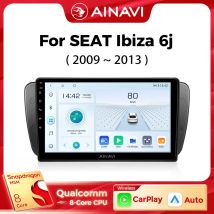 Ainavi Auto-Multimedia-Player Für SEAT Ibiza 6j 2009 2010 2011 2012 2013 drahtlose Carplay Android Auto 4G wifi 2din