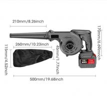 2 in 1 21V Cordless Electric Air Blower Suction Leaf Computer Dust Cleaner Collector Power Tools For Makita Battery