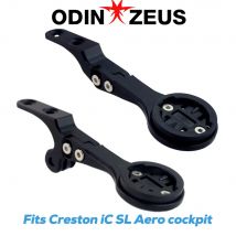 Supporto Anteriore per Computer ODINZEUS con Attacco Gopro e Inserti per Tachimetro GPS/Garmin/Bryton/Wahoo, Compatibile con Cockpit Aero Creston IC SL
