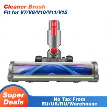 Testa della spazzola leggera a trasmissione diretta per modelli Dyson V7 V8 V10 V11 V15 Aspirapolvere Luce verde Non groviglio Accessori per parti di capelli