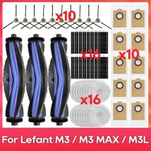 Adatto per ( Lefant M3 / M3 MAX / M3L / Gen2 / Gen1 ) Spazzola Filtro Panno Sacchetto Polvere Parti Accessori Kit per Robot Aspi