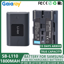 1-5Pc SB-L110 SB-L160 Batteria Della Fotocamera Per Samsung SCD VP-D85 SB-LS110 SB-LS220 SB-L70A SB-LS70AB 1800mAh Ricaricatore Batteria Li-Ion