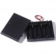 6 aa Batterie fach, 9Volt Batterie halter (2er-Pack) mit Ein/Aus-Schalter, Kabel