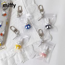 Kawaii Miffy Niedliche Handykette Cartoon Ins Stil Schlüsselanhänger Paar Rucksack Dekoration Anhänger Geburtstag Weihnachten Geschenk Spielzeug für Mädchen