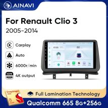 Ainavi CarPlay Radio samochodowe Odtwarzacz multimedialny Do Renault Clio 3 2005 2006 2007 2008 2009 2010-2014 Android Auto GPS 2din autoradio