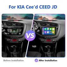 Isudar T78P 12 + 256gb Android 13 Lettore radio automatico per KIA Cee'd CEED JD 2012-2016 Multimedia con cornice 2K HD schermo CarPlay AI