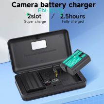 PALO EN-EL15-cargador de batería ENEL15 EN EL15, carcasa para Nikon D500, D600, D610, D750, D800, D800E, D810, D810A, D7000, D7100, D7200