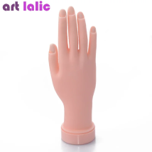 Modello flessibile della mano per la pratica delle unghie morbide, mano finta pieghevole per strumenti per il salone di bellezza per l'allenamento del manicure