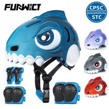 FUNWICT Kinder Fahrrad Helm Kinder Sport Sicherheits schutz Knie Ellbogen Pad Sets Balance Fahrrad Rollschuh Skating Fahrrad Helme